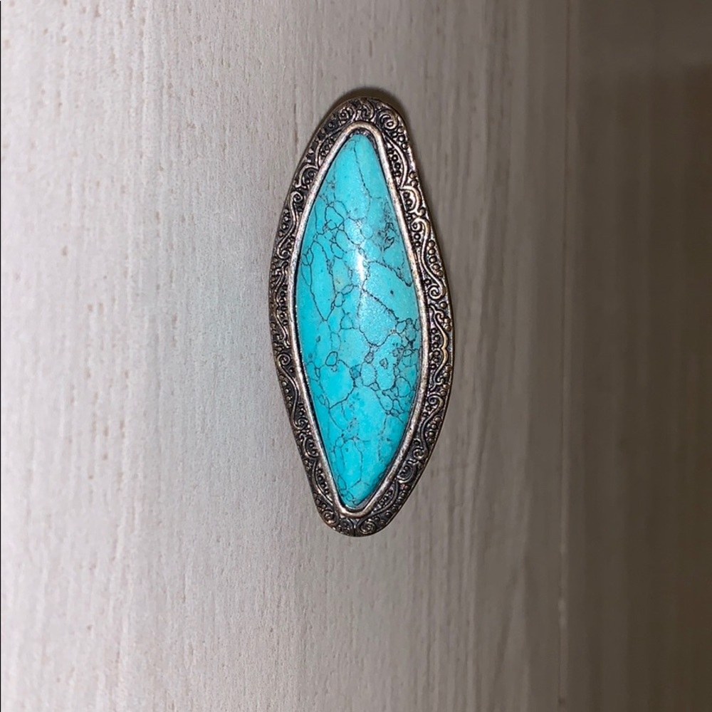 Massive Mexican inspired free form ring